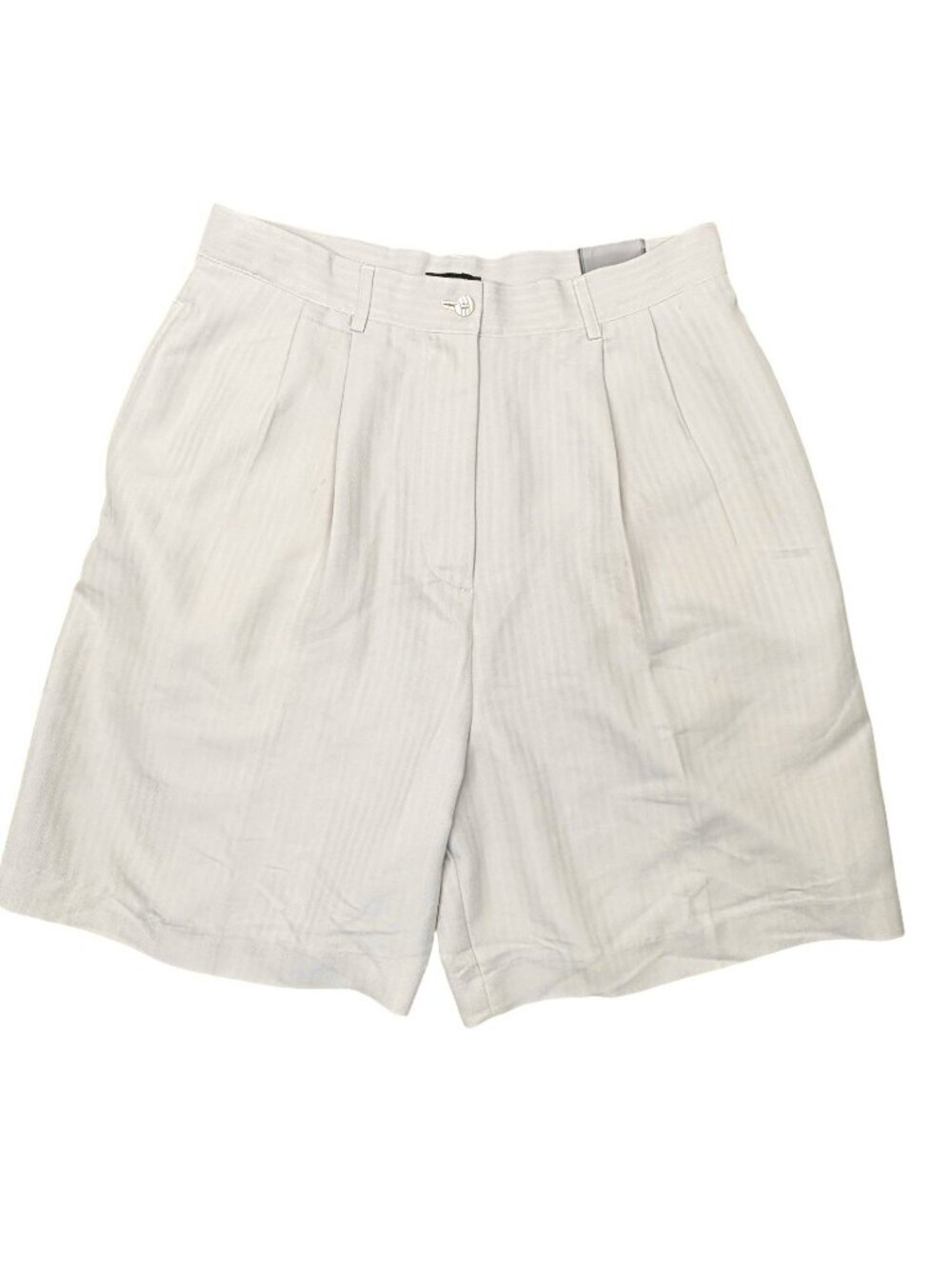 Golf Vintage 1990s Shorts pleated High Rise 90s Mom Women’s 14 Beige Herringbone